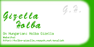 gizella holba business card